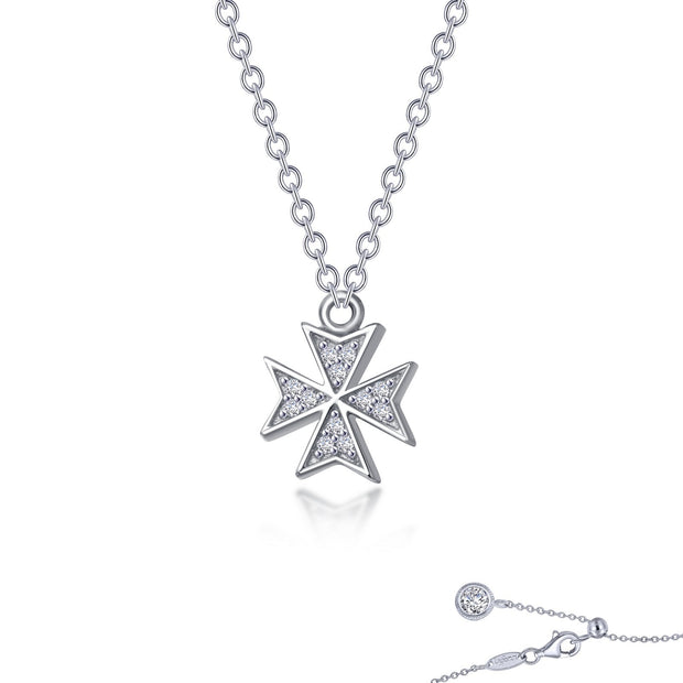 Mini Maltese Cross Necklace