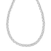 Silver Rolo Link Necklace