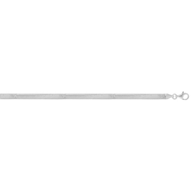 Silver 4.2mm Oval Snake Chain