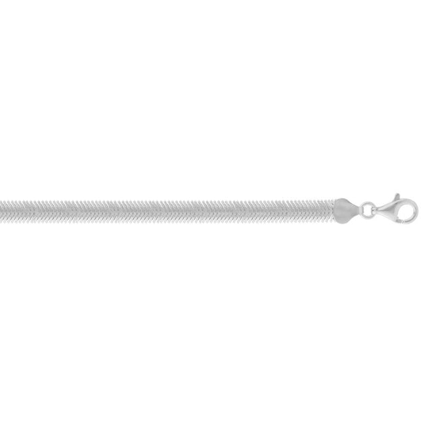Silver 6.4mm Oval Snake Chain