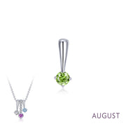 August Birthstone Love Pendant