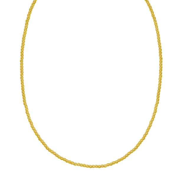 14K 2.3mm Bead Chain Necklace