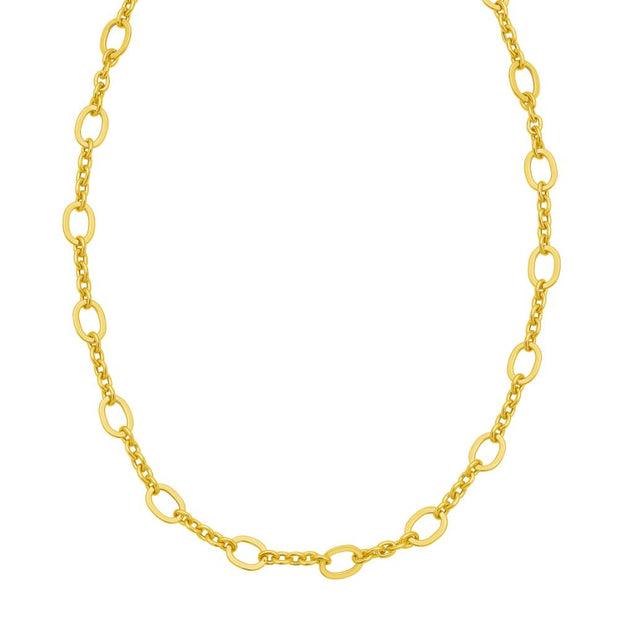14K Five & One Oval Link Chain