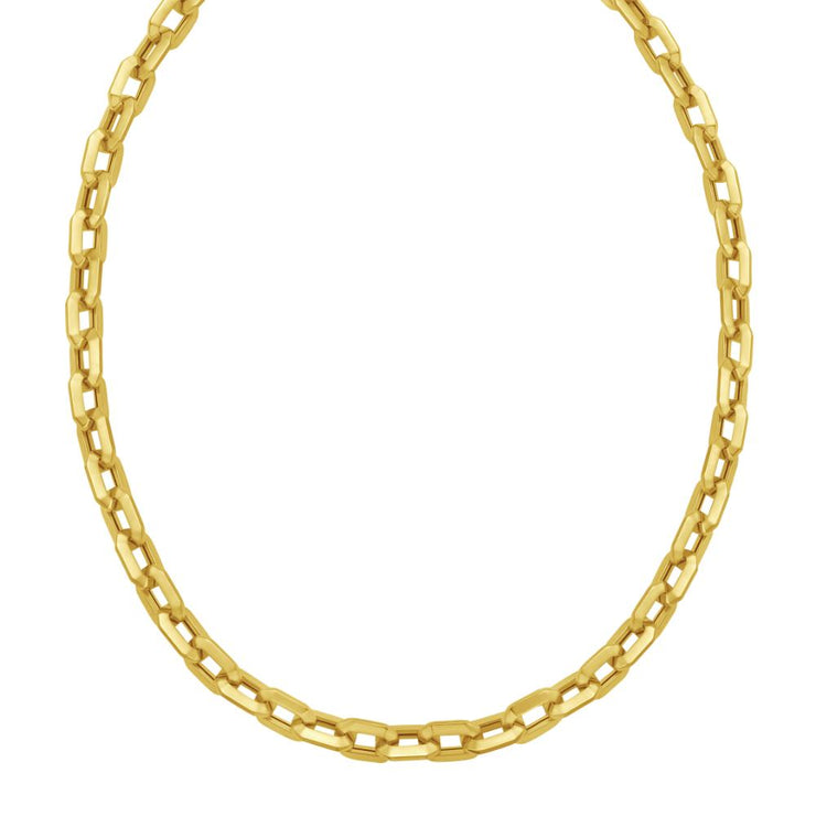 14K Faceted Octagonal Link Chain