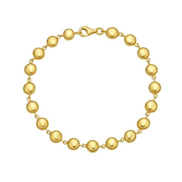 14K Polished Pebbles Bracelet