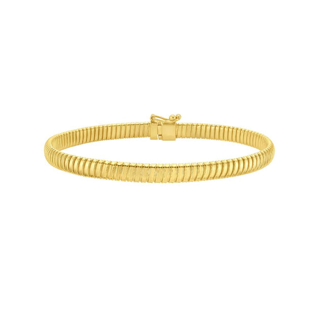 14K 5mm Tubogas Bracelet