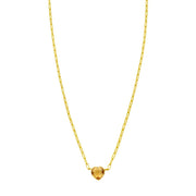 14K Citrine Heart Necklace