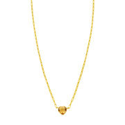 14K Citrine Heart Necklace