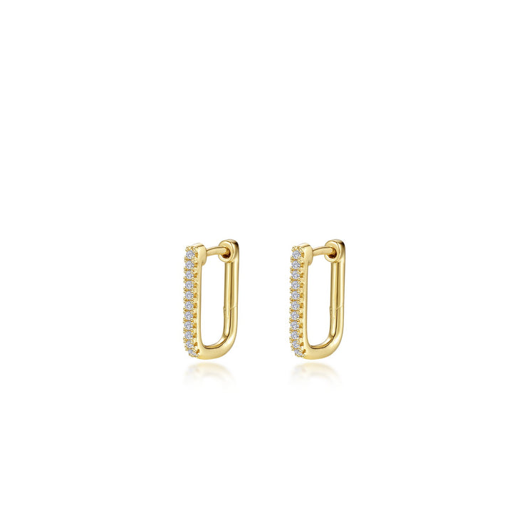15mm x 11mm Rectangle Hoop Earrings