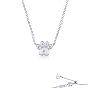 Puffy Paw Print Necklace