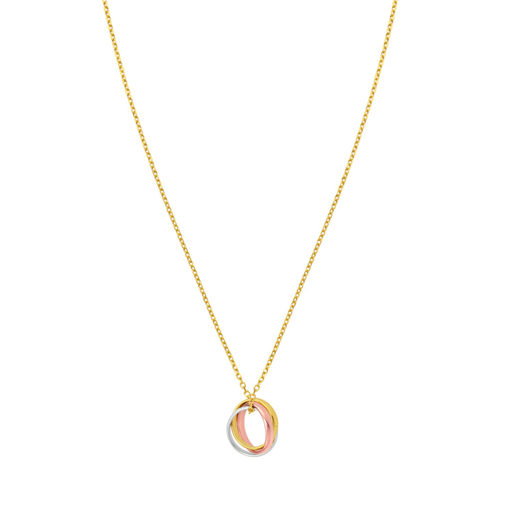 14K Trininty Chain Necklace