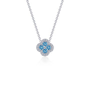 0.65 CTW Halo Necklace