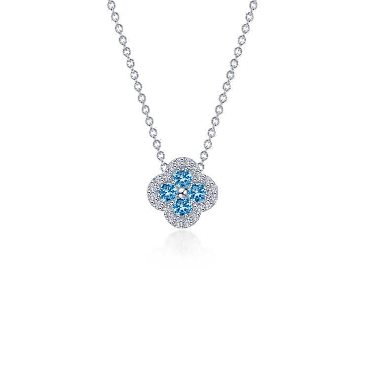 0.65 CTW Halo Necklace