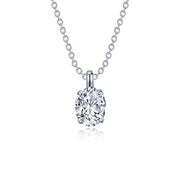 Oval Solitaire Necklace