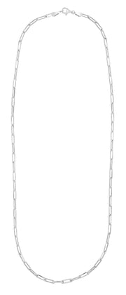 Silver 3mm Paperclip Chain
