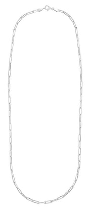 Silver 3mm Paperclip Chain