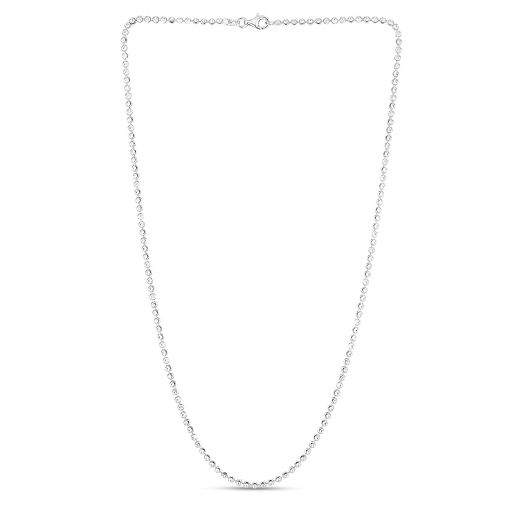 Sterling Silver 2.5mm Moon-cut Bead Chain