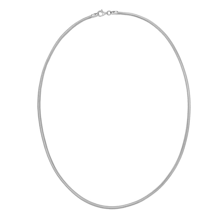 Silver 2.4mm Octagonal Snake Chain