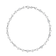 Silver Heart Chain Anklet