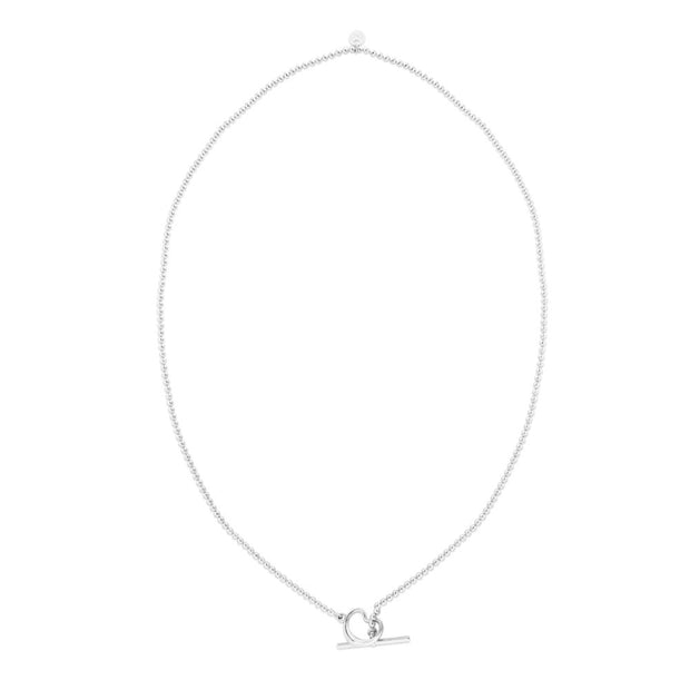 Silver Heart Toggle Necklace