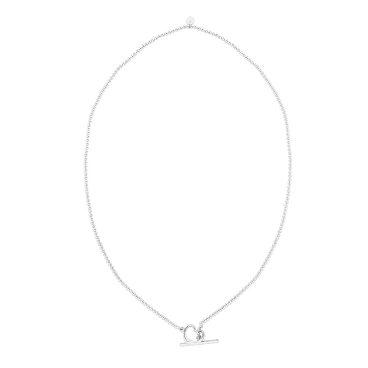 Silver Heart Toggle Necklace