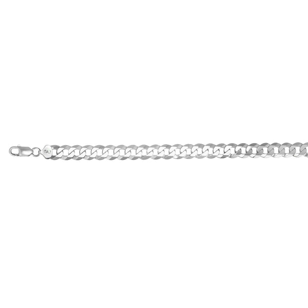 Silver 10.2mm Comfort Curb Chain