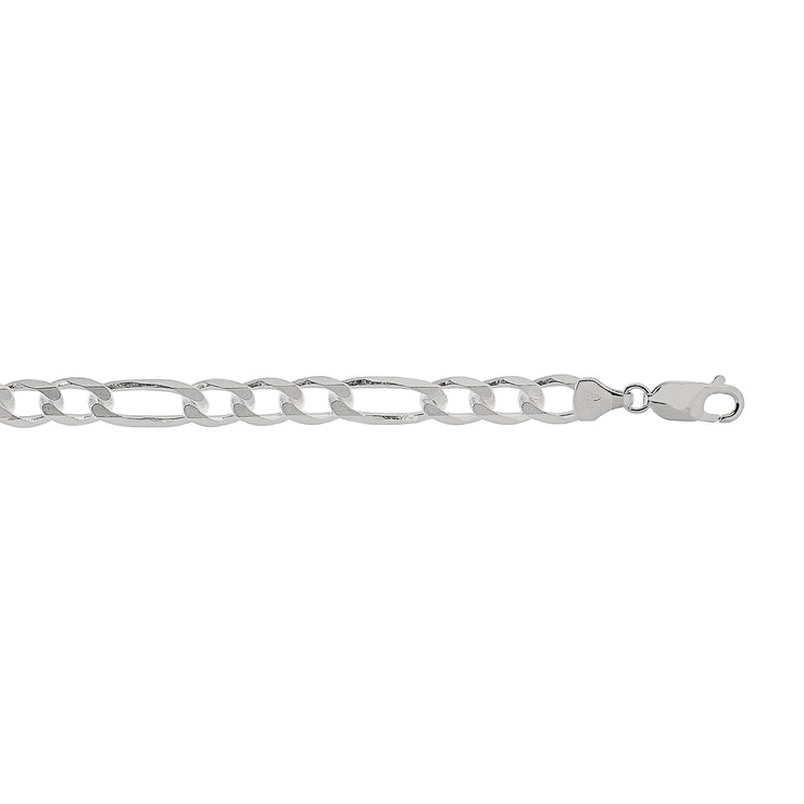 Silver 7mm Figaro Chain