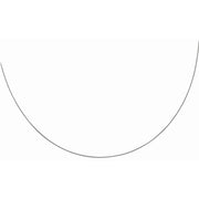 Silver 1.55mm Round Omega Chain