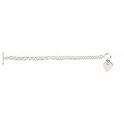 Silver Small Heart Toggle