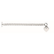 Silver Medium Heart Toggle