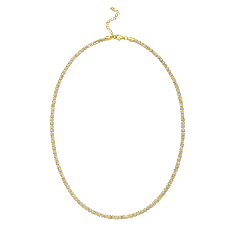 Gold Over Silver 3.8mm Ice Chain