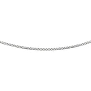 Silver 3.2mm Semi-Solid Wheat Chain