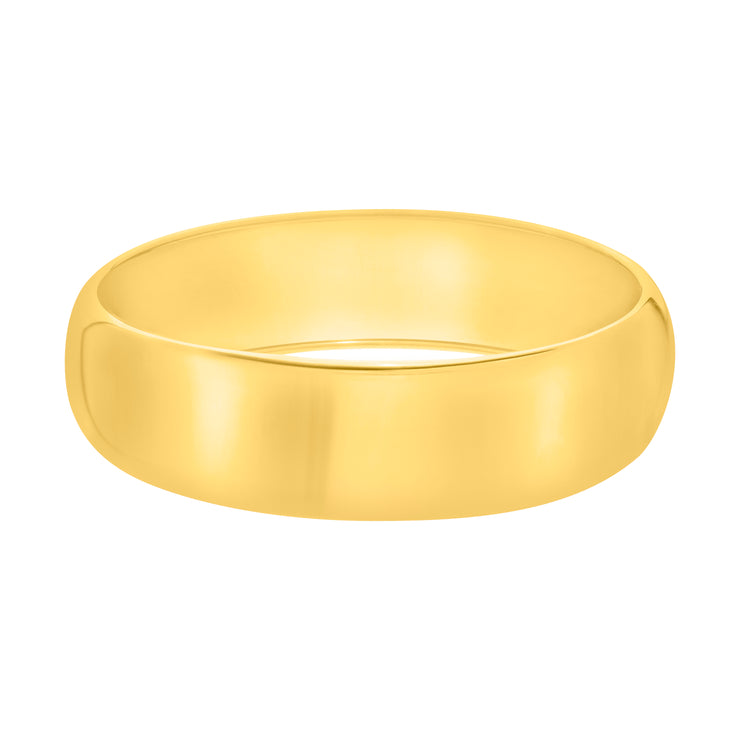 Gold Over Silver Bold Domed Classic Bangle