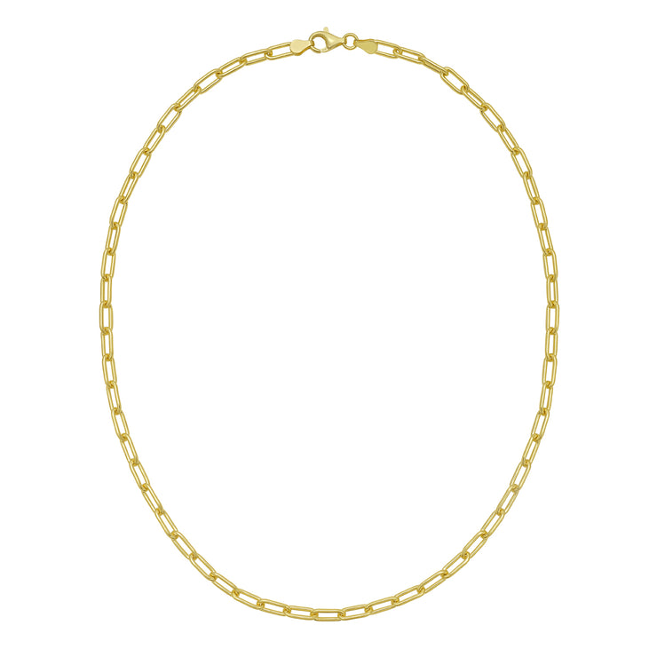 Gold Over Silver 4.1mm Paperclip Chain