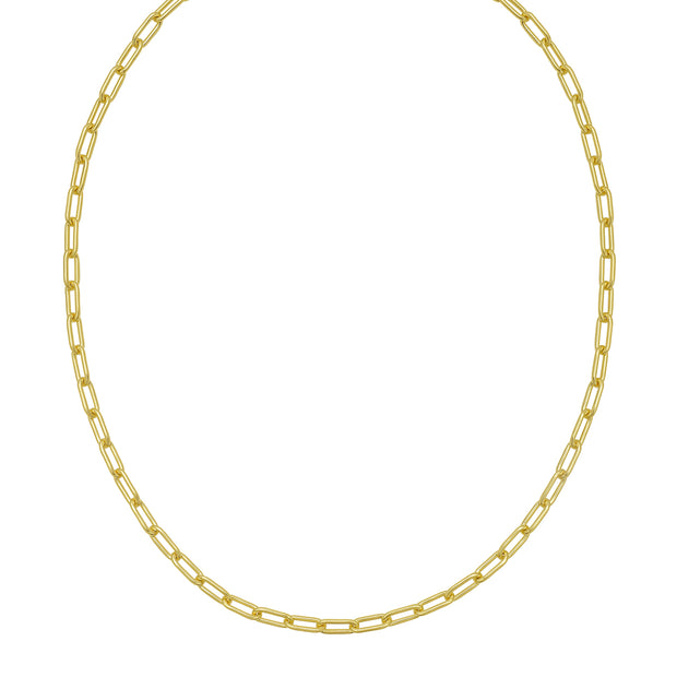 Gold Over Silver 5.2mm Paperclip Chain