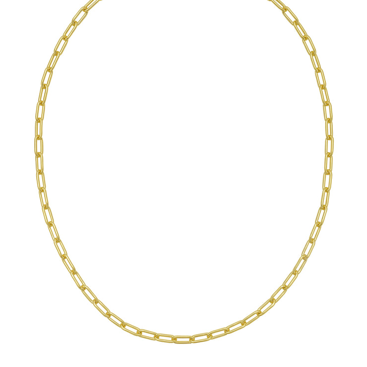 Gold Over Silver 5.2mm Paperclip Chain