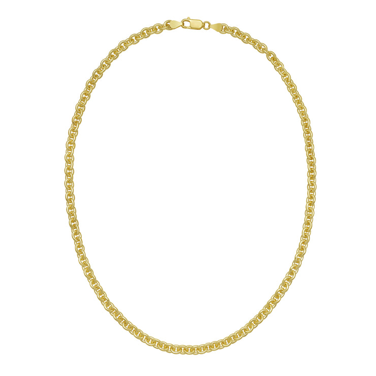 Gold Over Silver 5.7mm Rolo Chain