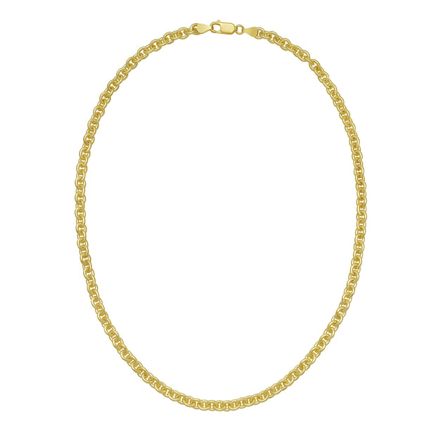 Gold Over Silver 5.7mm Rolo Chain
