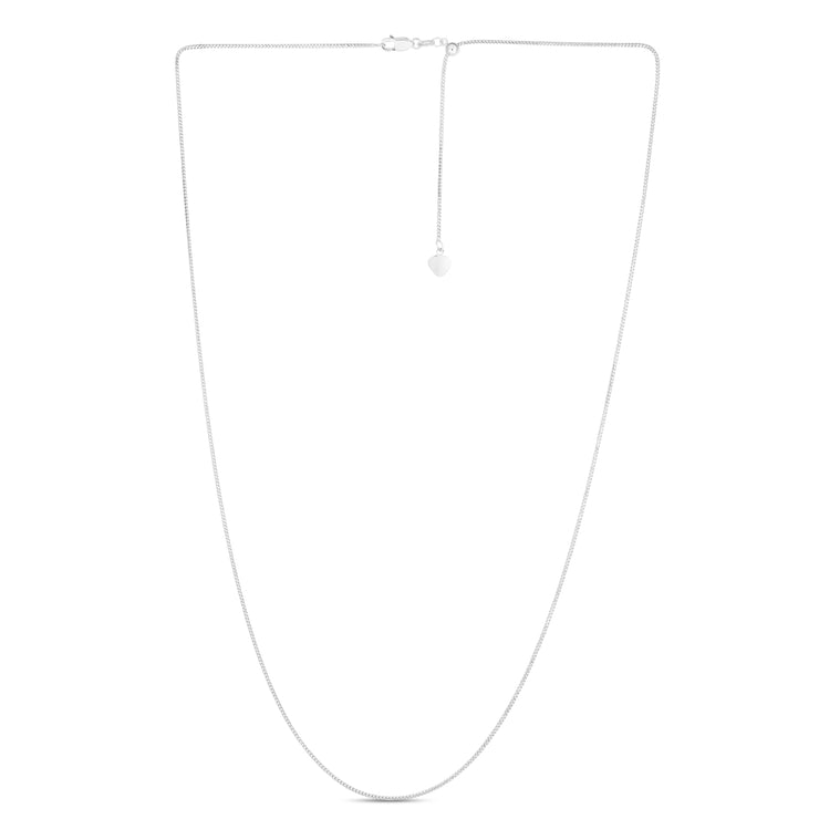 14K Gold 1mm Adjustable Franco Chain