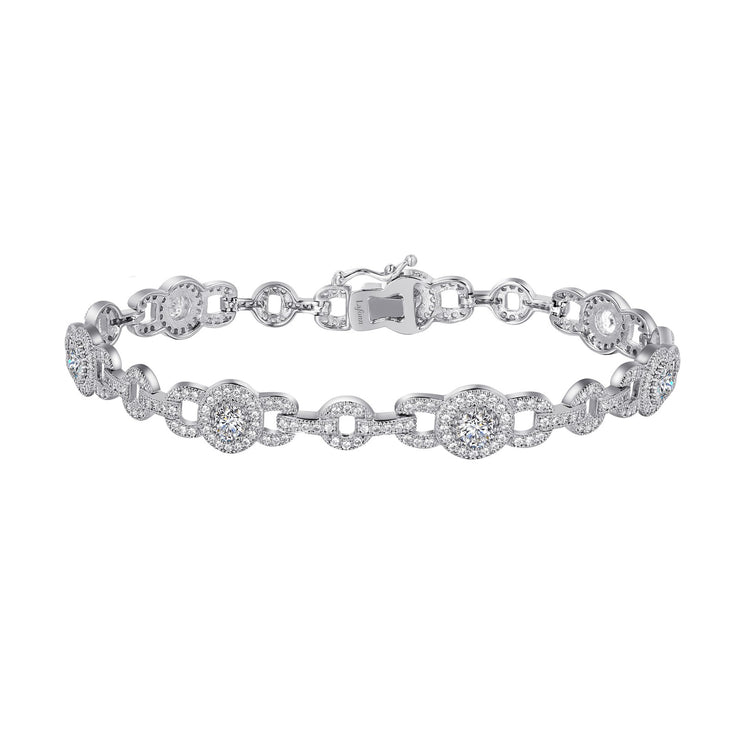 Elegant Halo Link Bracelet