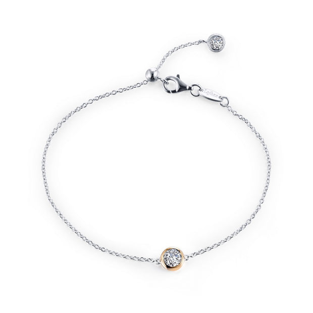 Bezel-Set Solitaire Bracelet