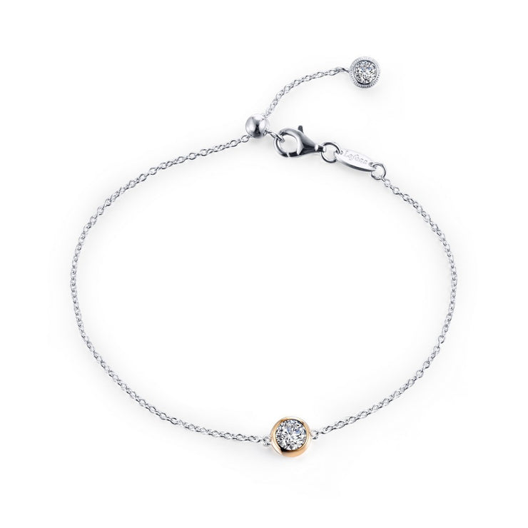 Bezel-Set Solitaire Bracelet