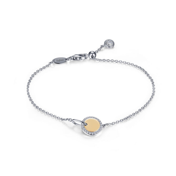 Round Disc Charm Bracelet