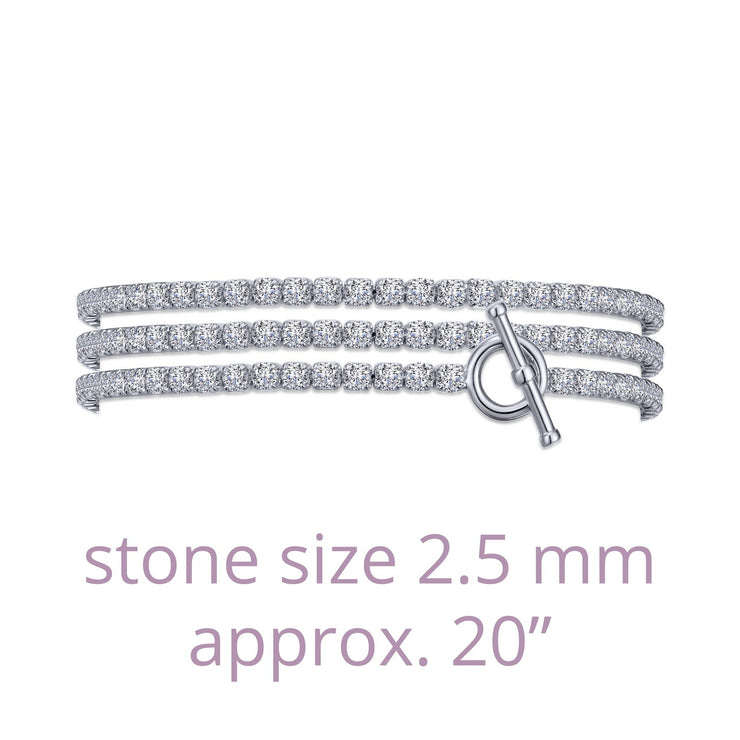Triple Wrap Tennis Bracelet