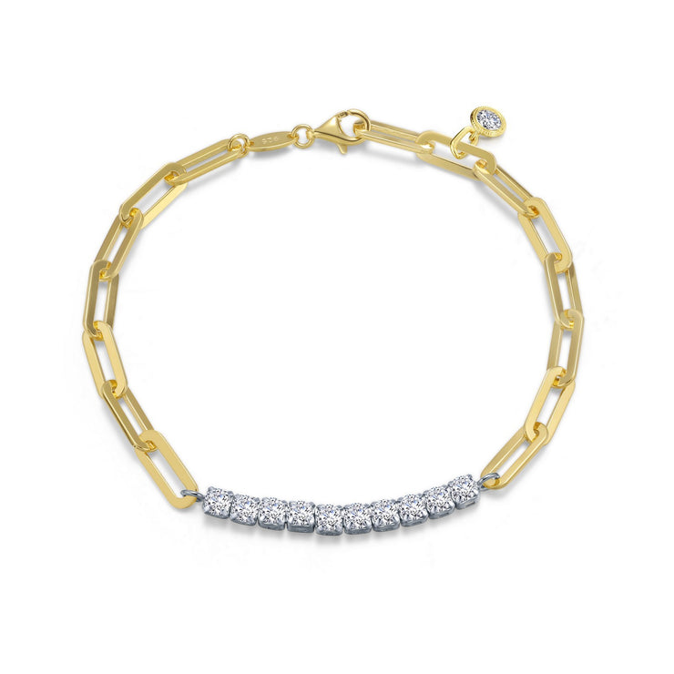 2-Tone Paperclip Bracelet