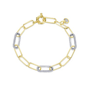 2-Tone Paperclip Bracelet