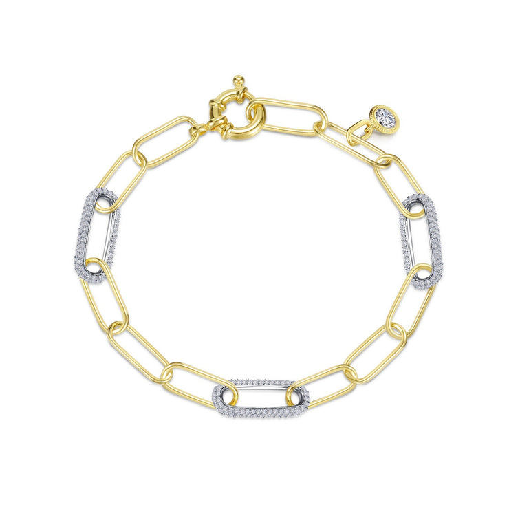 2-Tone Paperclip Bracelet