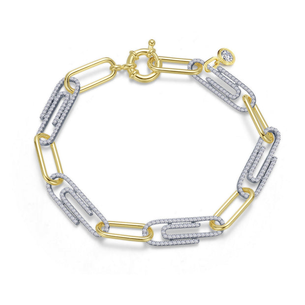 2-Tone Paperclip Bracelet