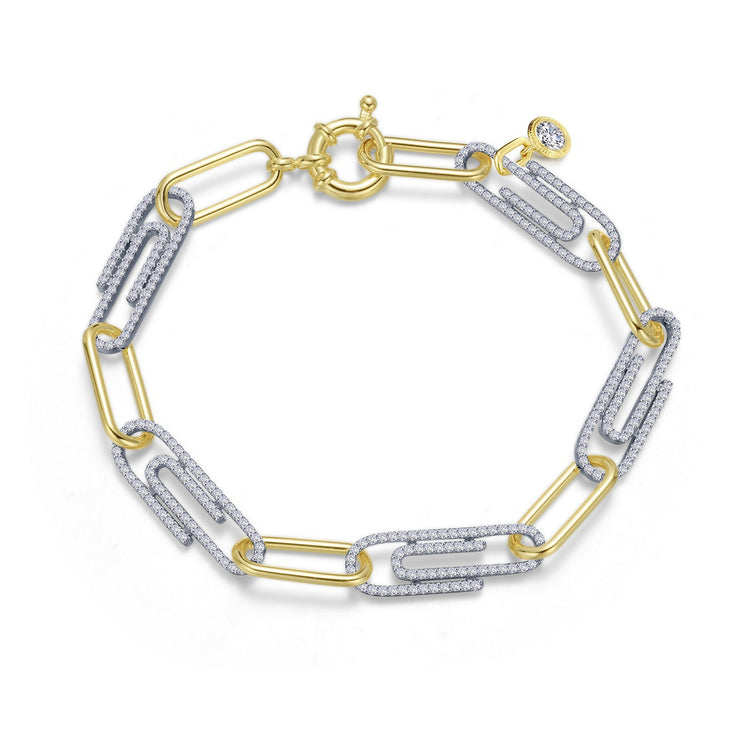 2-Tone Paperclip Bracelet