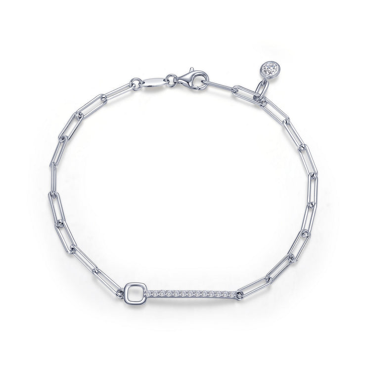 0.45 CTW Paperclip Bracelet